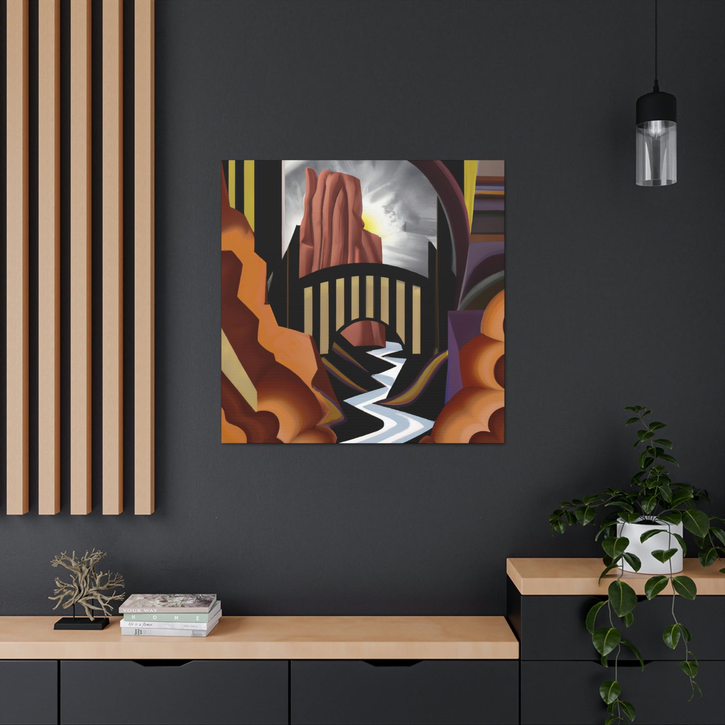 "Canyon of Jazz Age" - Canvas