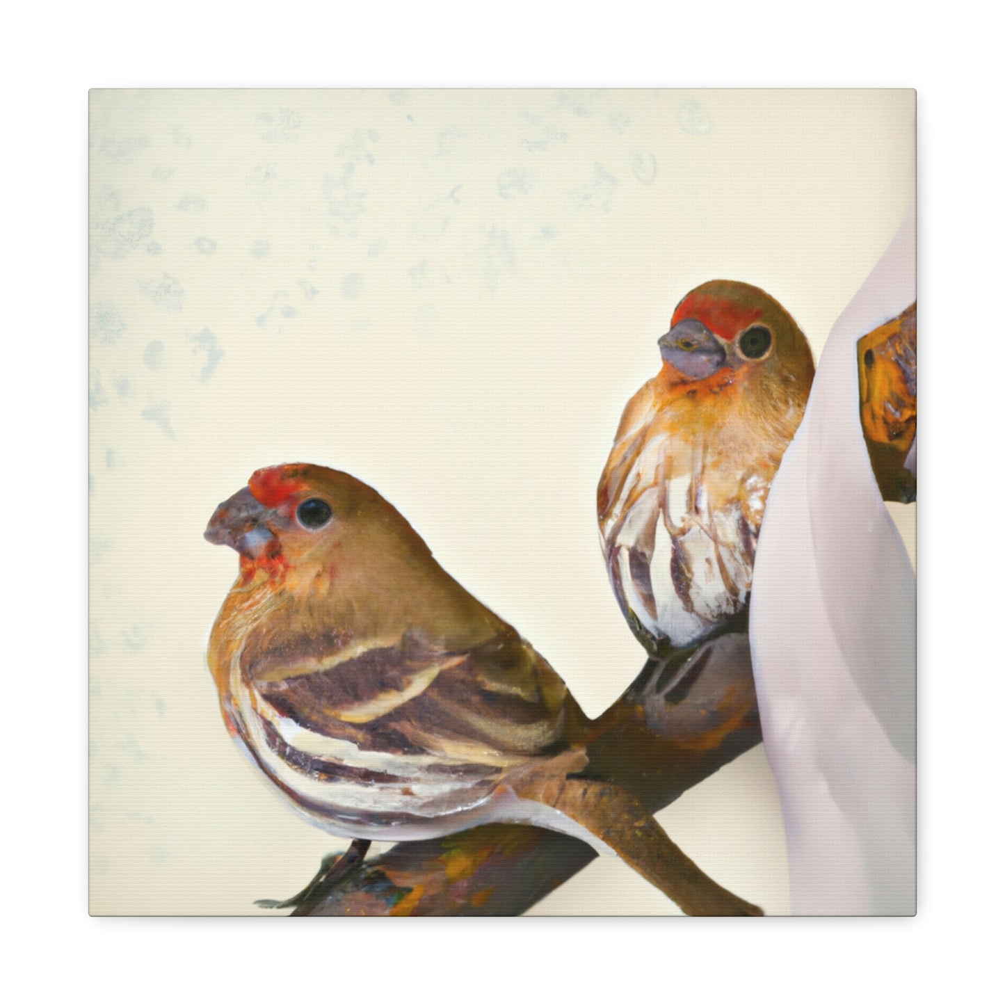 "Finch Home in Deco" - Canvas