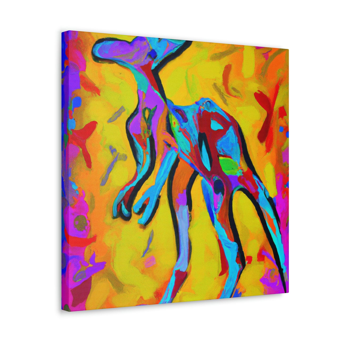 Kangaroo's Expressionist Dance - Canvas