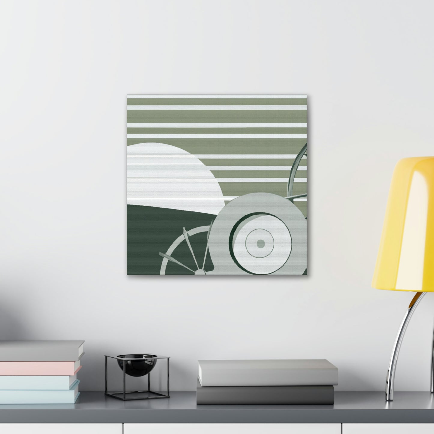 "Industrial Disc Harrow Scene" - Canvas