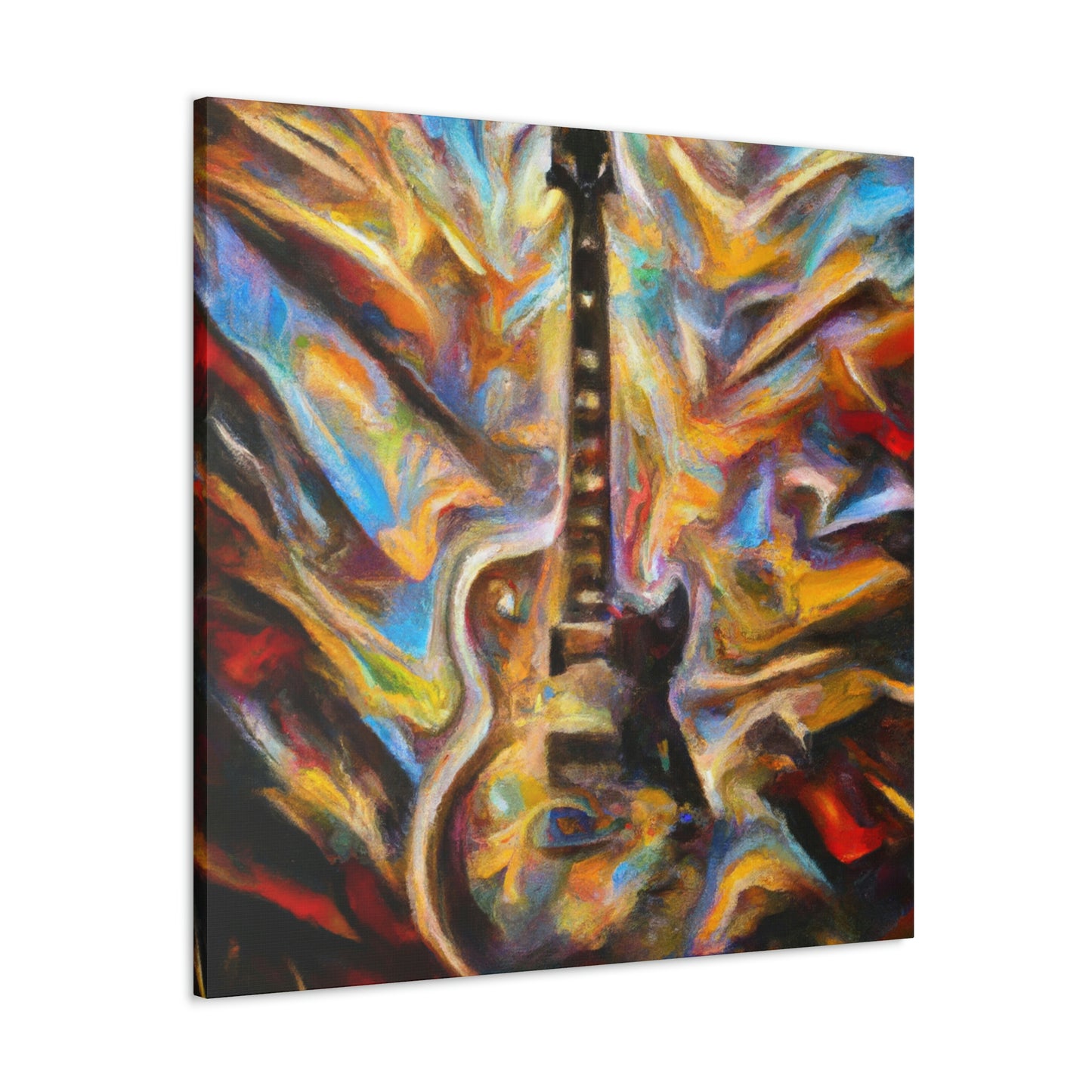 "Electric Guitar Eruption" - Canvas