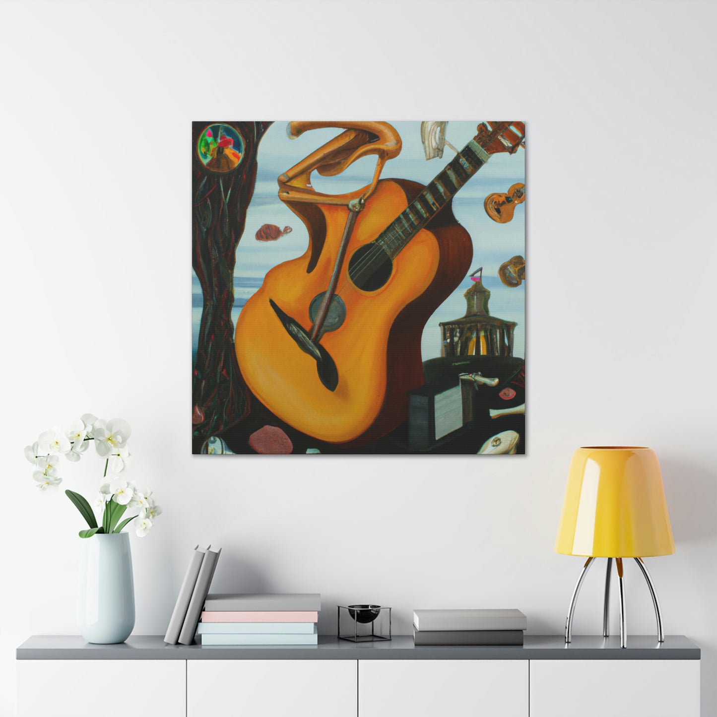 "Guitar in a Dreamscape" - Canvas