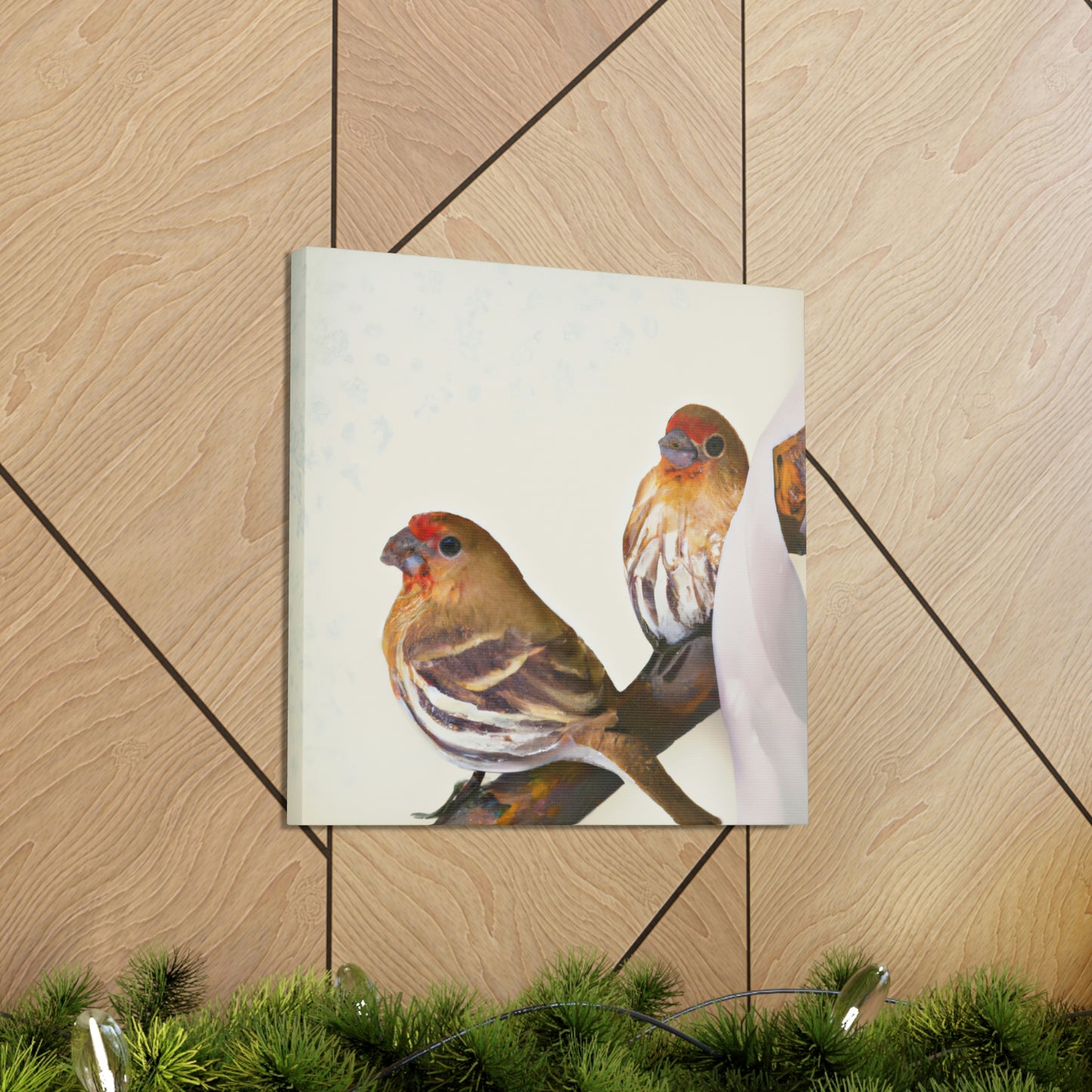 "Finch Home in Deco" - Canvas