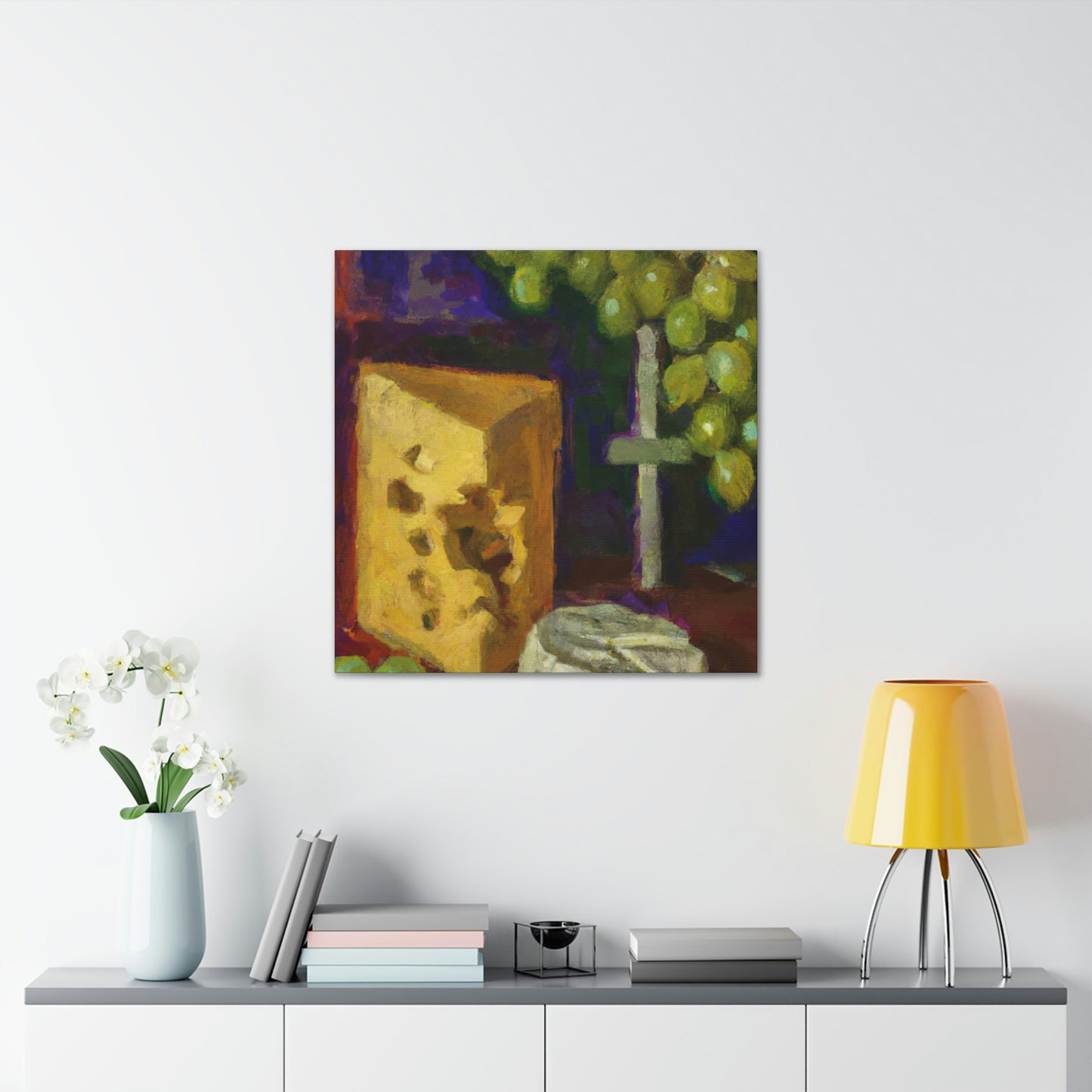 Cheese and Grapes Bliss - Canvas