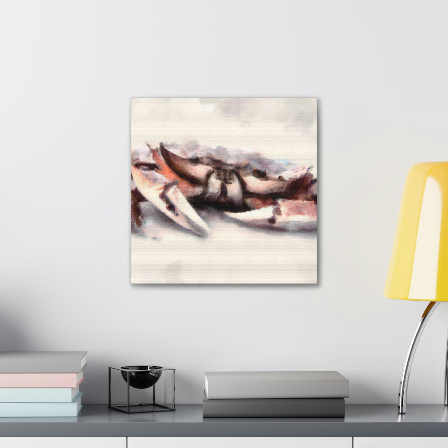 Crab In Crimson Glow - Canvas