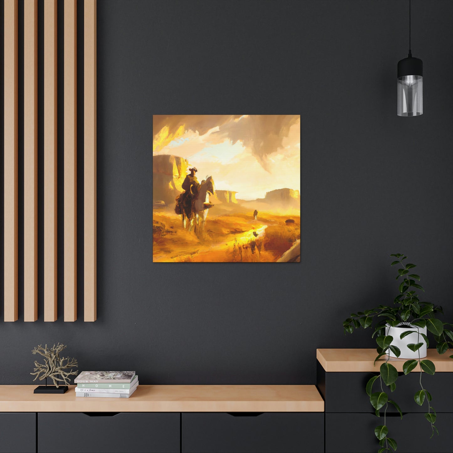 Western Landscape Dawn - Canvas