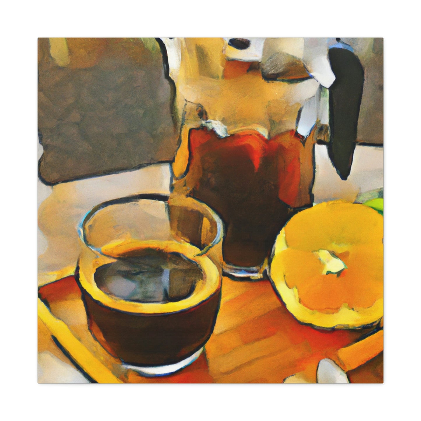 Coffee in Fauvism - Canvas