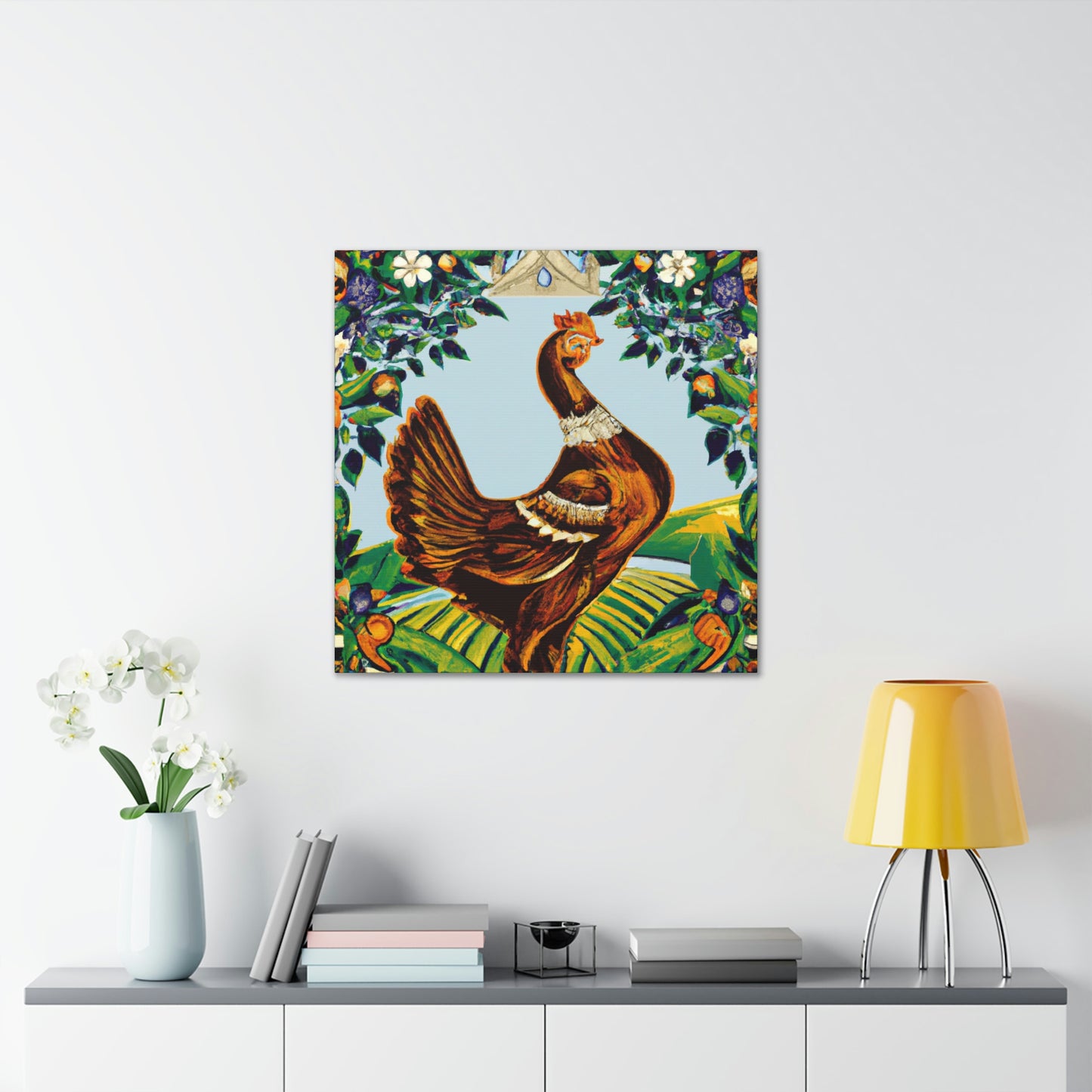 Hen at Dawn Goddess - Canvas