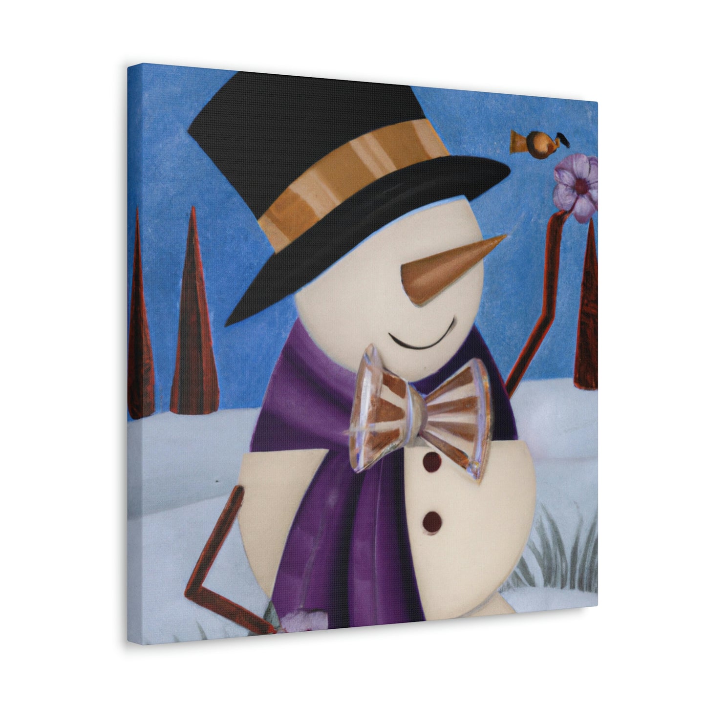 Winter's Crystal Chimes - Canvas