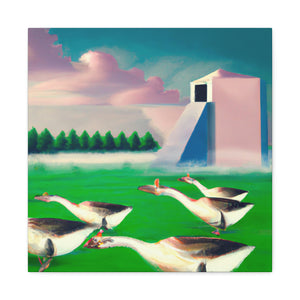 "Geese in the Water" - Canvas