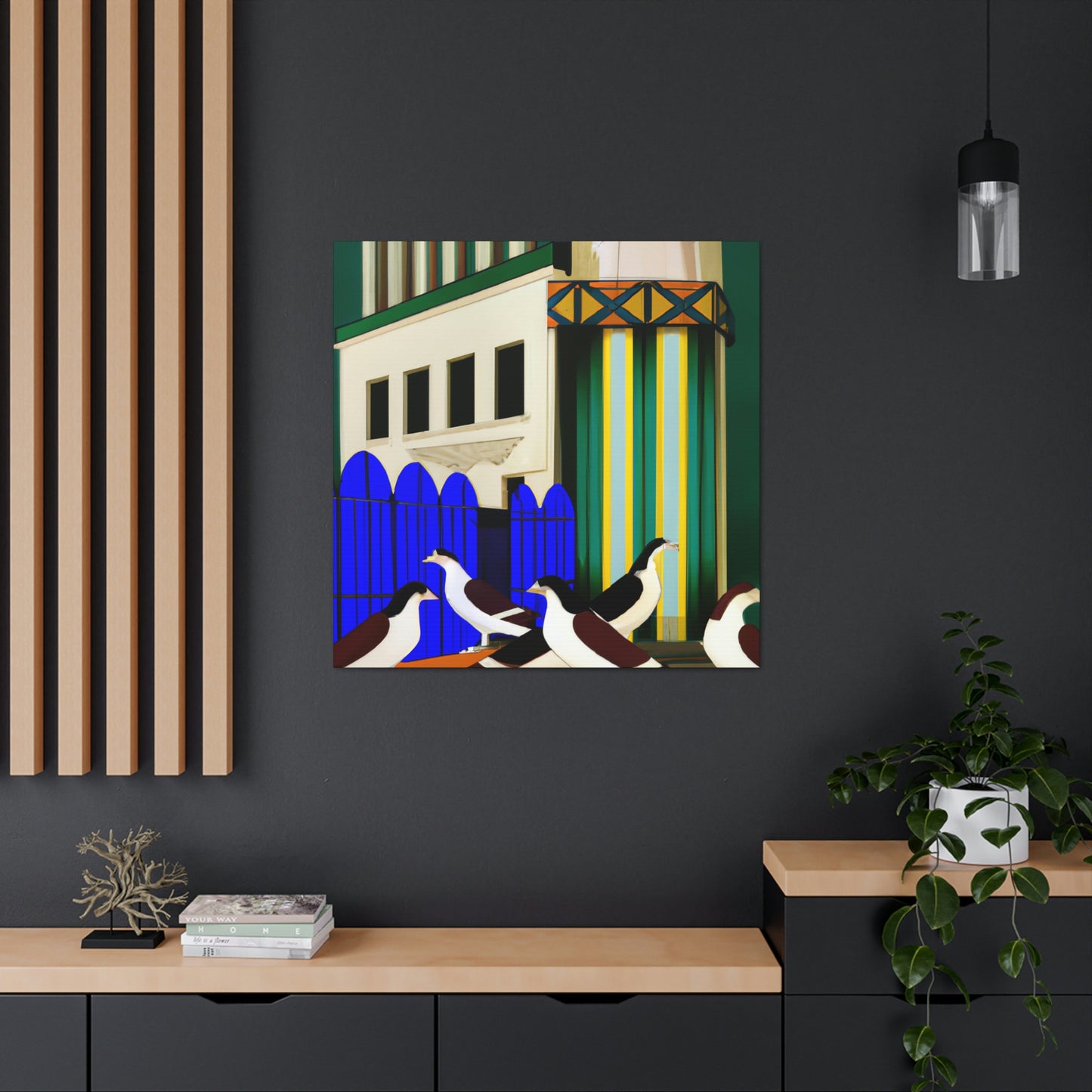 "Pigeon of Jazz Age" - Canvas