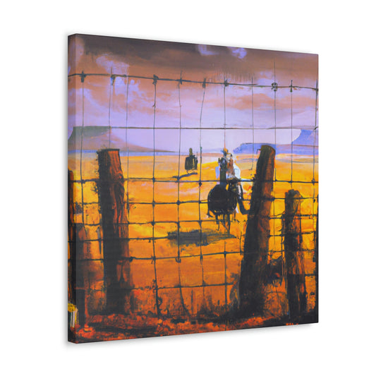 Barbed Wire Impressionism - Canvas