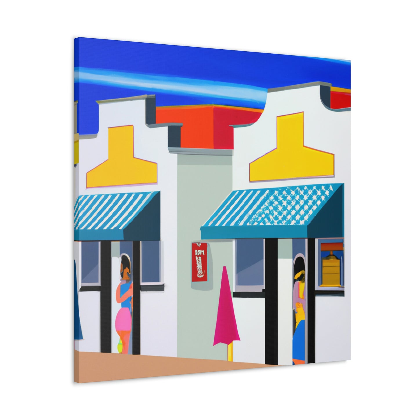 "Sparkling Beach Boutiques" - Canvas