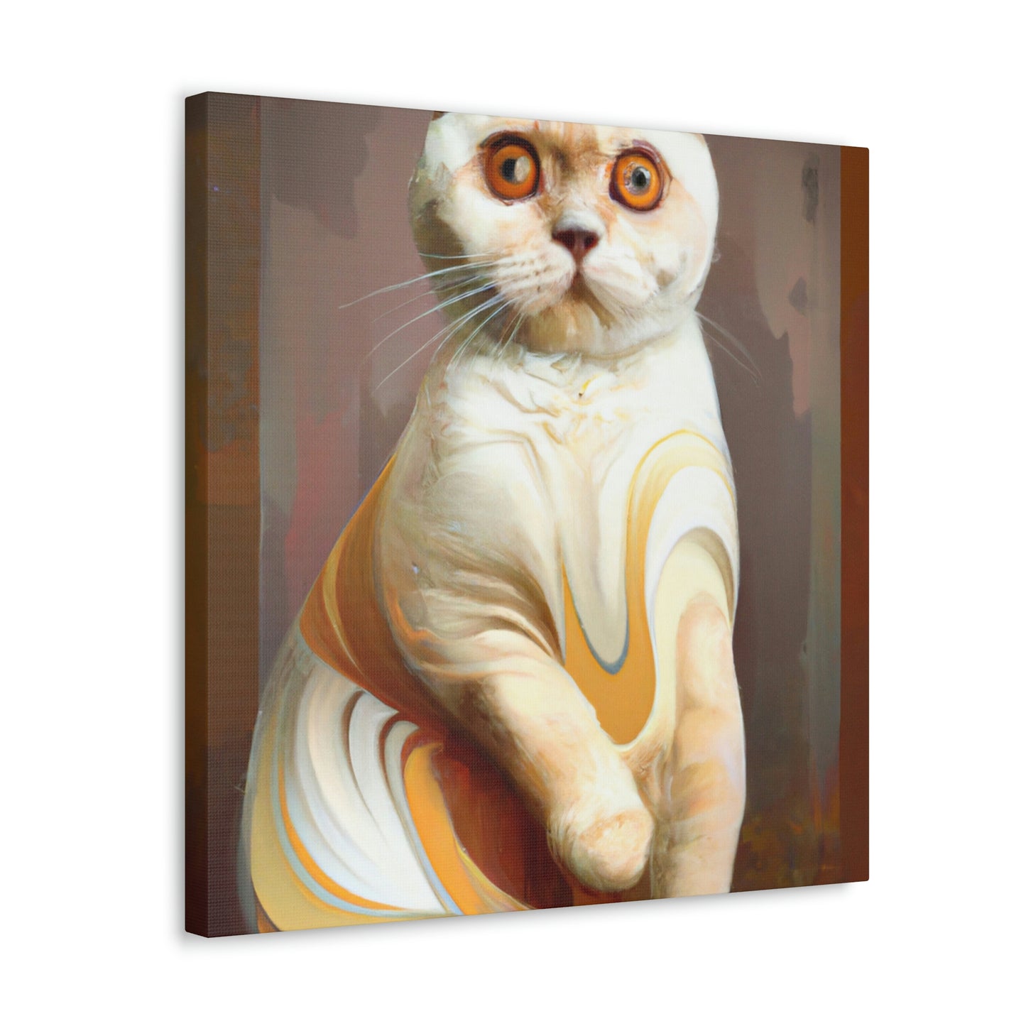 "Kilted Cat Curves" - Canvas