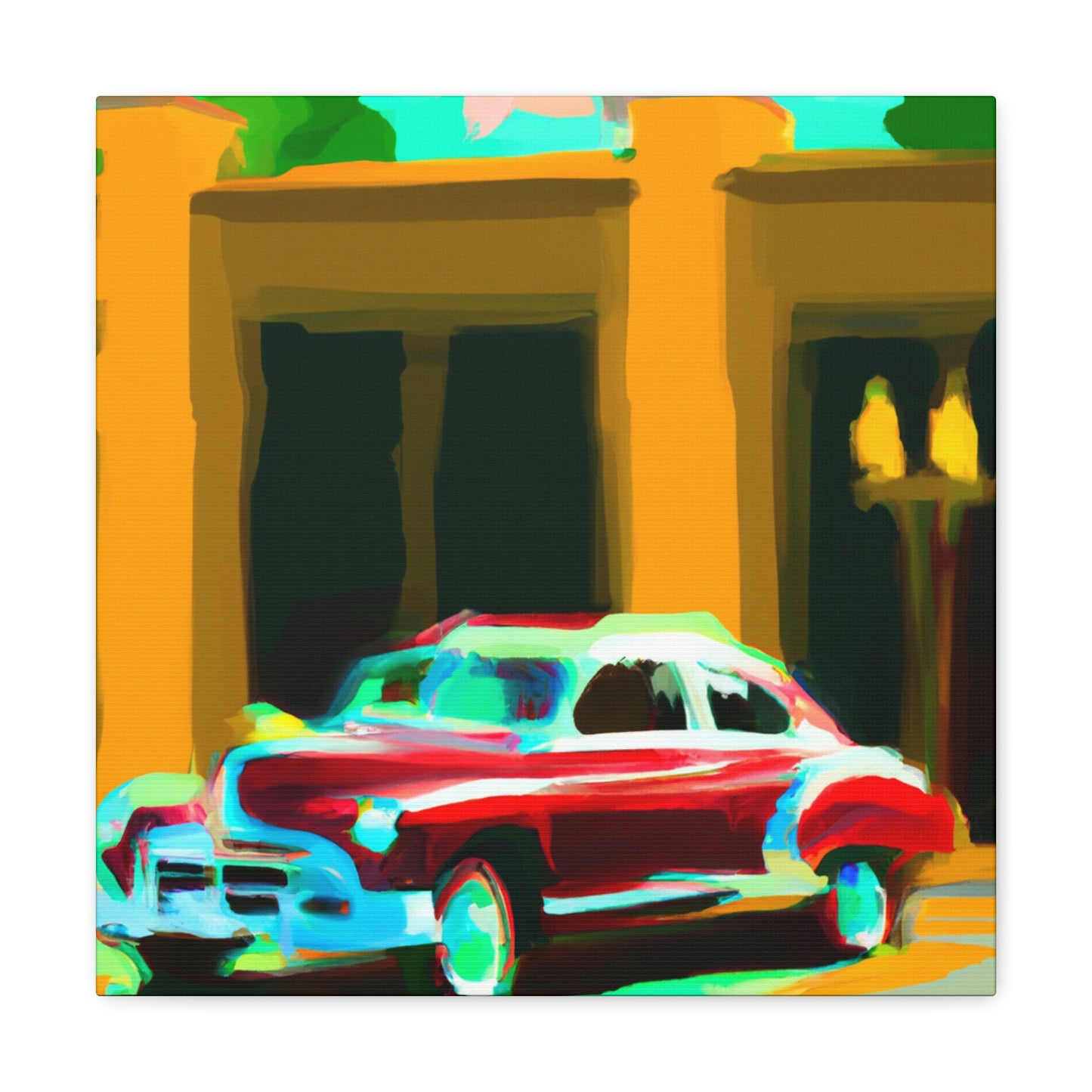 "Minimalist Classic Automobile" - Canvas