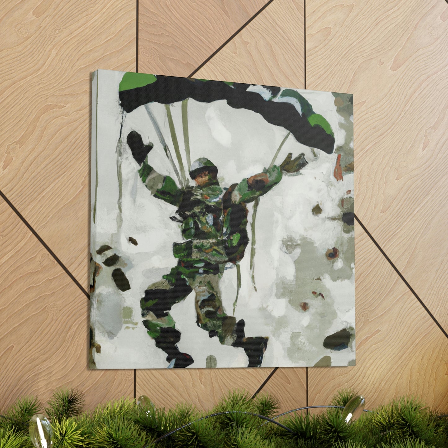 Paratrooper in Flight - Canvas