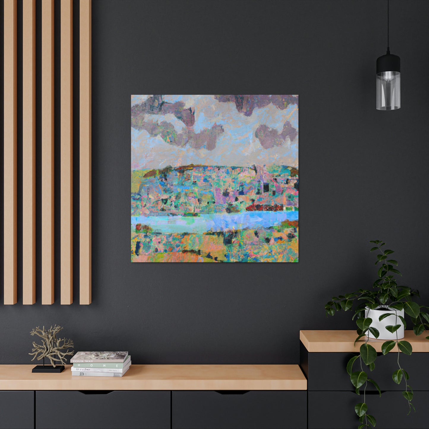 "Lakeside Abstraction Expression" - Canvas