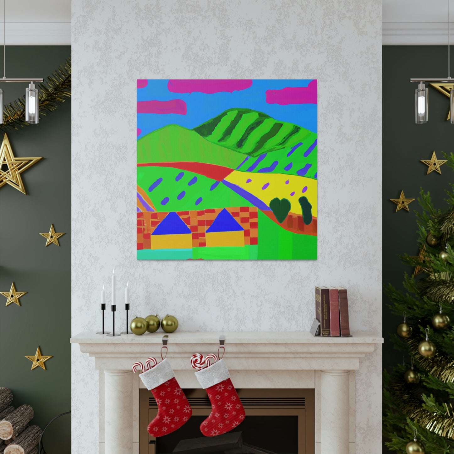 Countryside Fauvist Blaze - Canvas