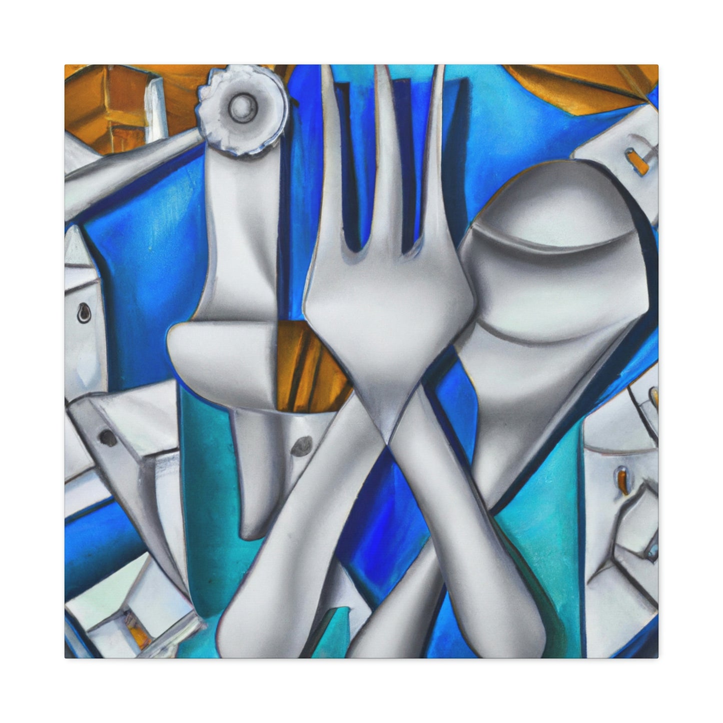 Silverware in Reflection - Canvas