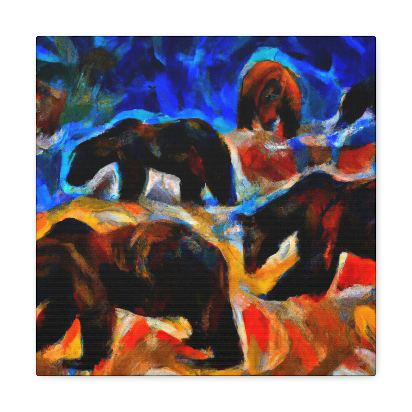 Grizzlies in Expressionism - Canvas