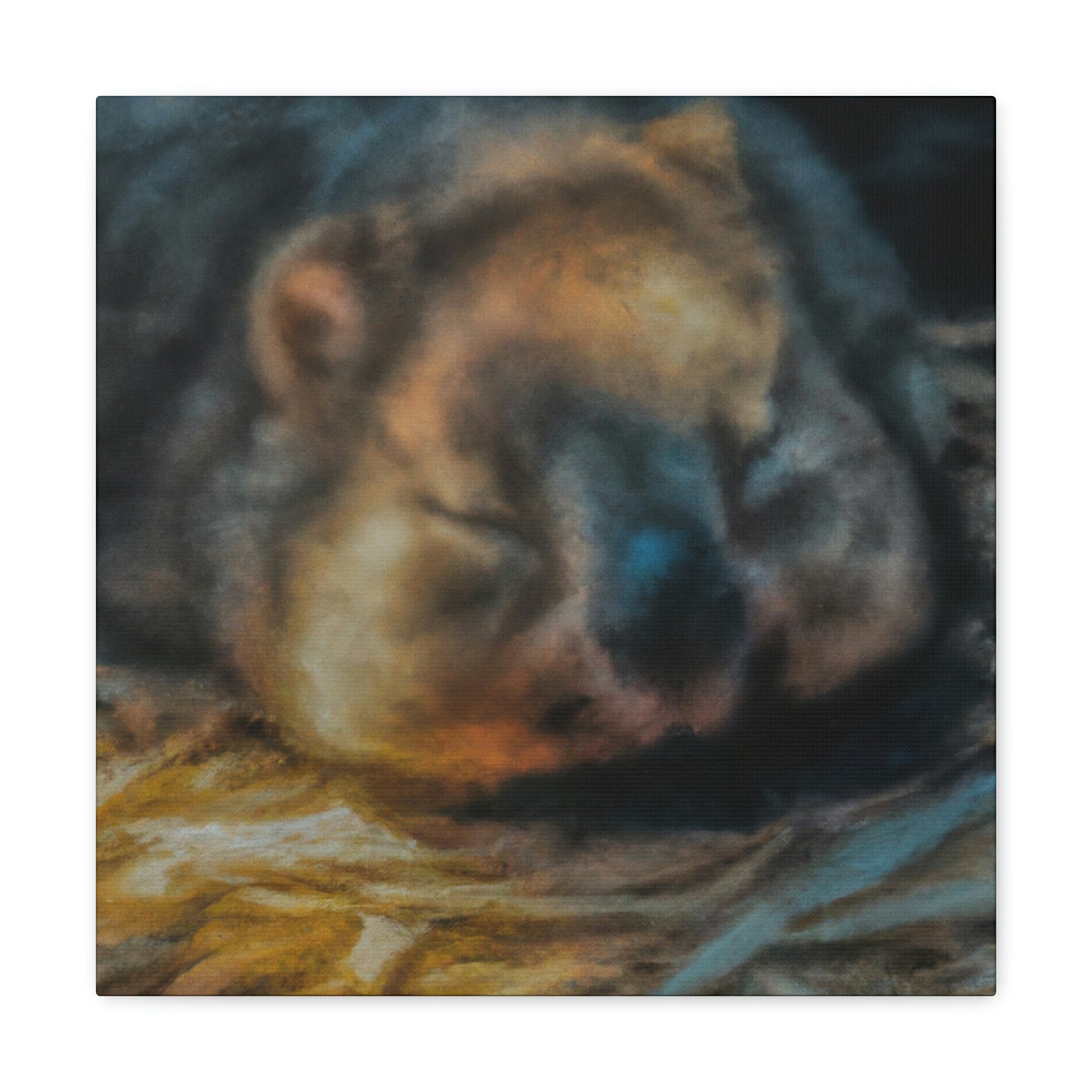 Wombat Abstract Nocturne - Canvas