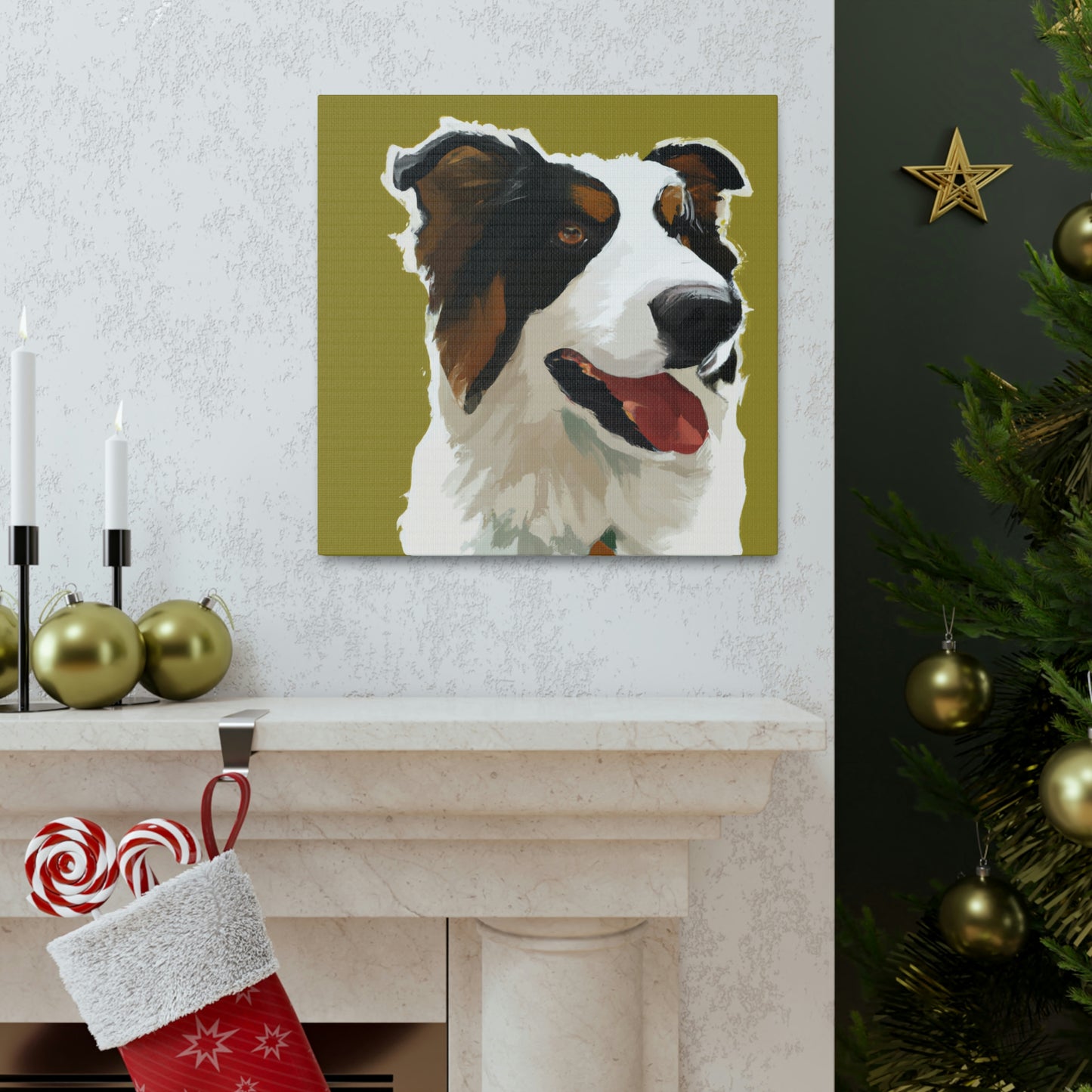 "Border Collie Simplicity" - Canvas