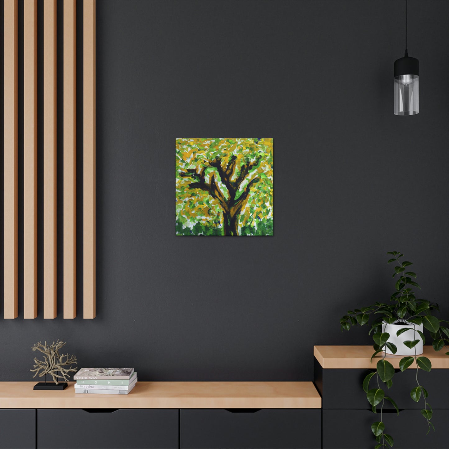 Elm Tree Expressionism - Canvas