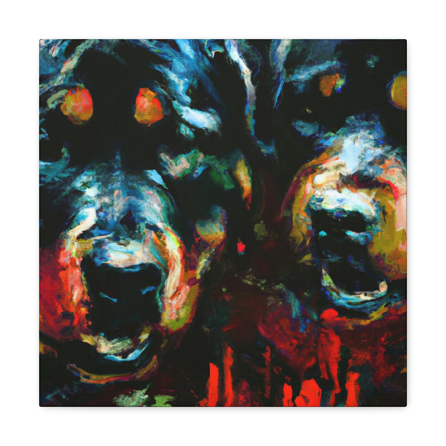 "Rottweiler in Impressionism" - Canvas