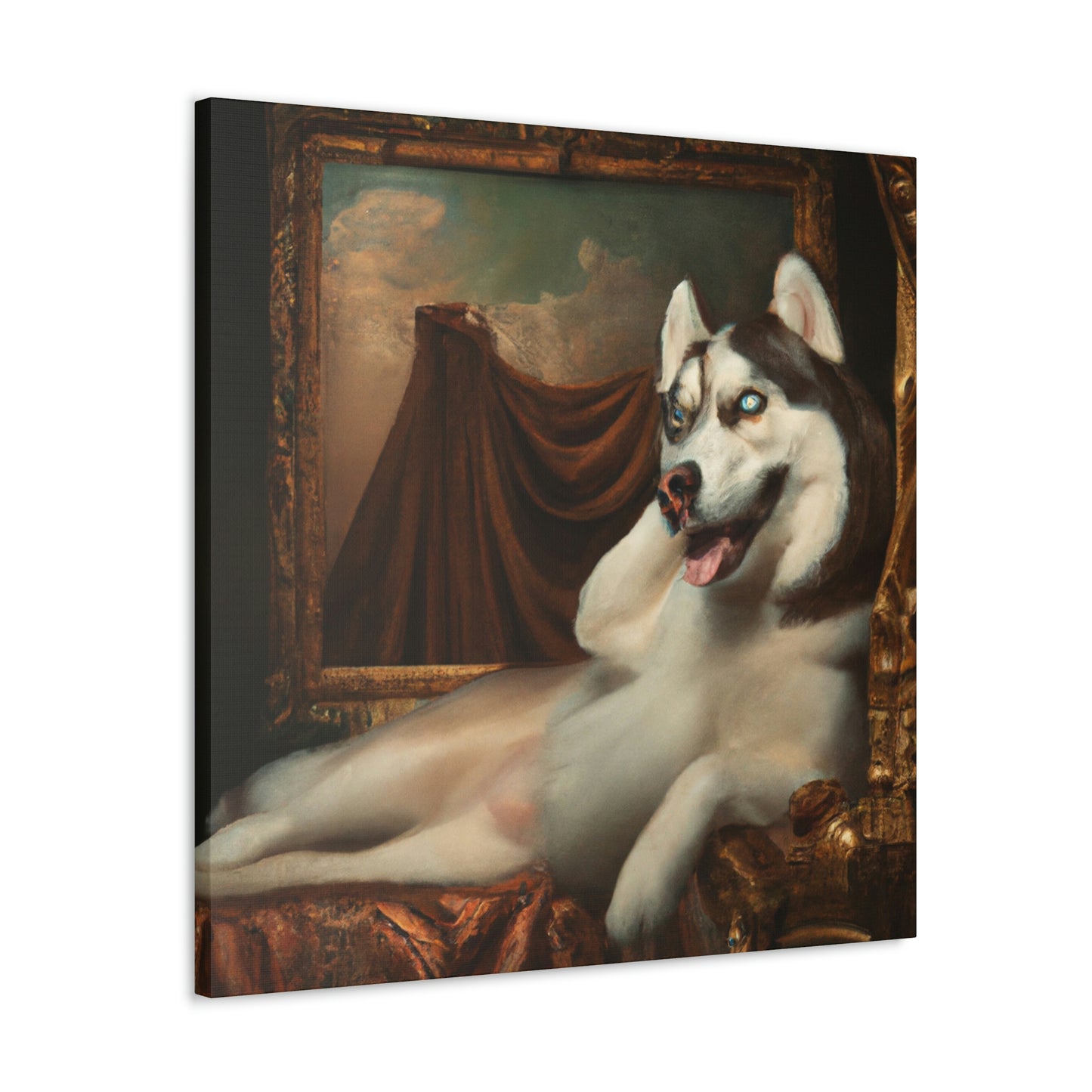 "The Loyal Husky Companion" - Canvas