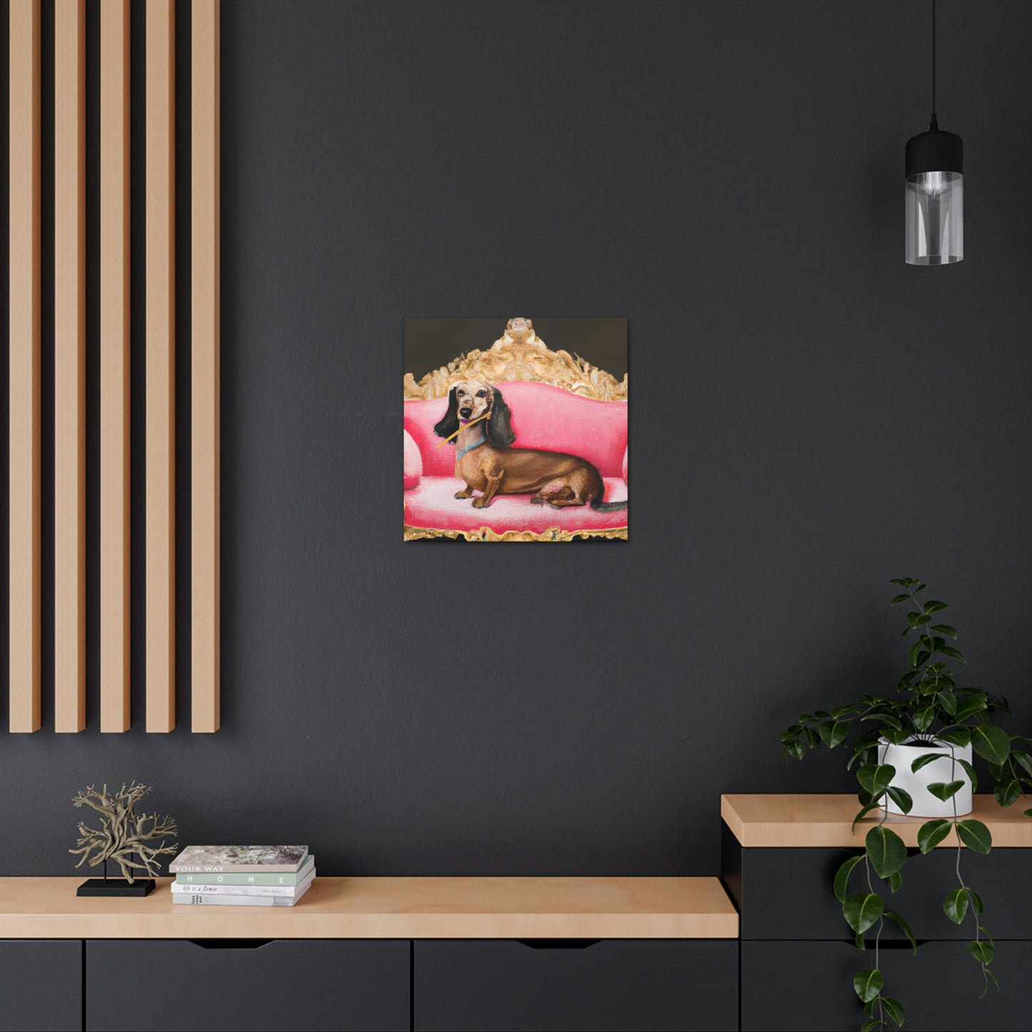 Dachshunds at Play - Canvas