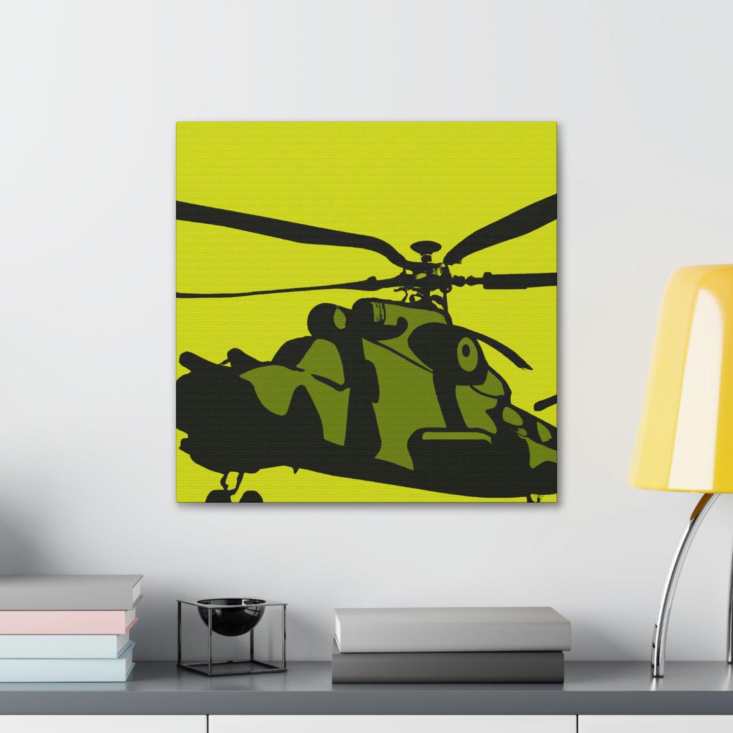 "Helicopter in Minimalism" - Canvas