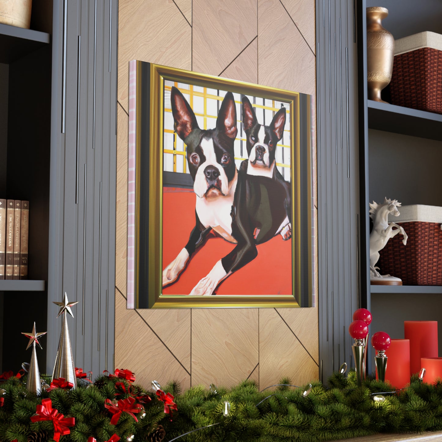 "Boston Terrier Brilliance" - Canvas