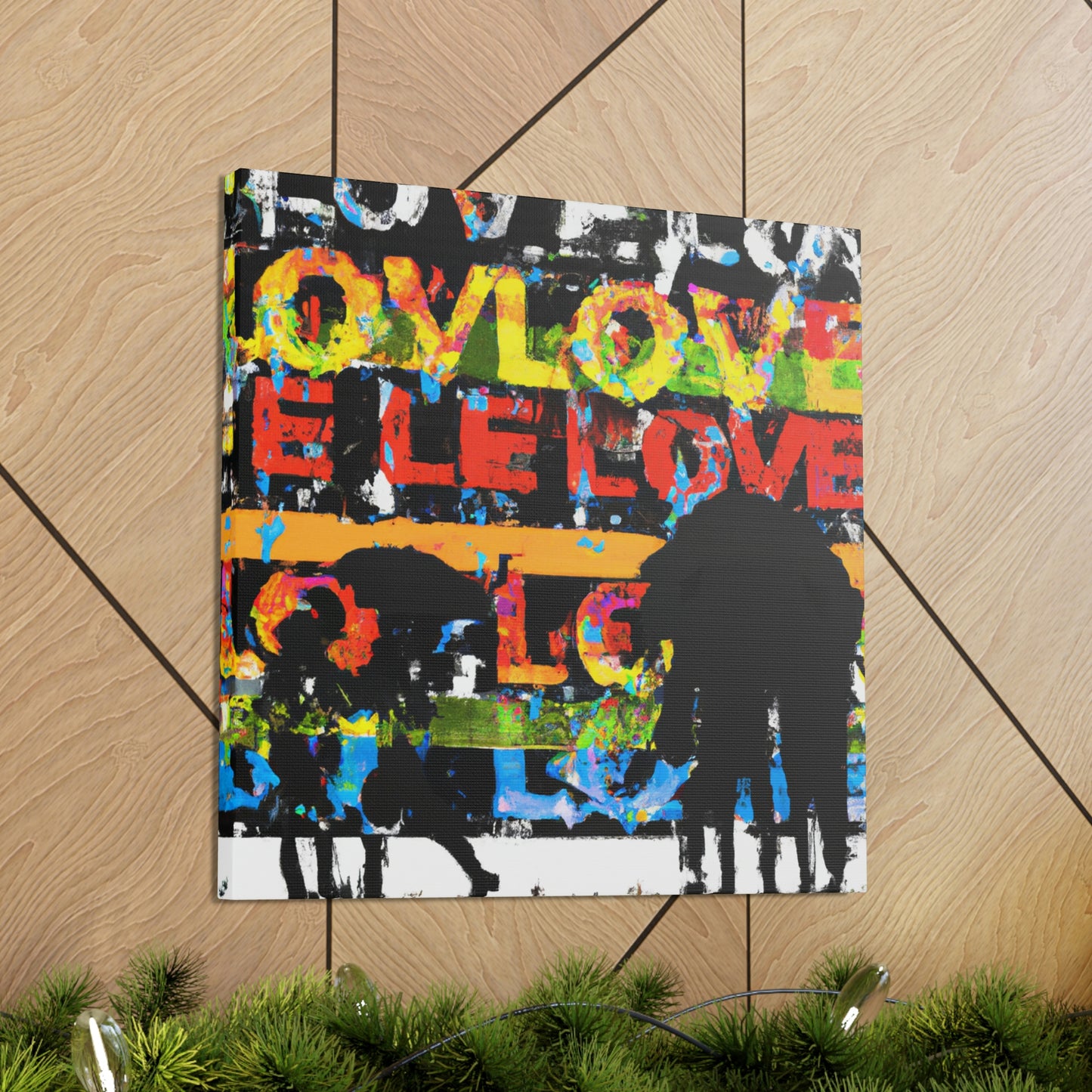 Love in Rainy Skies - Canvas