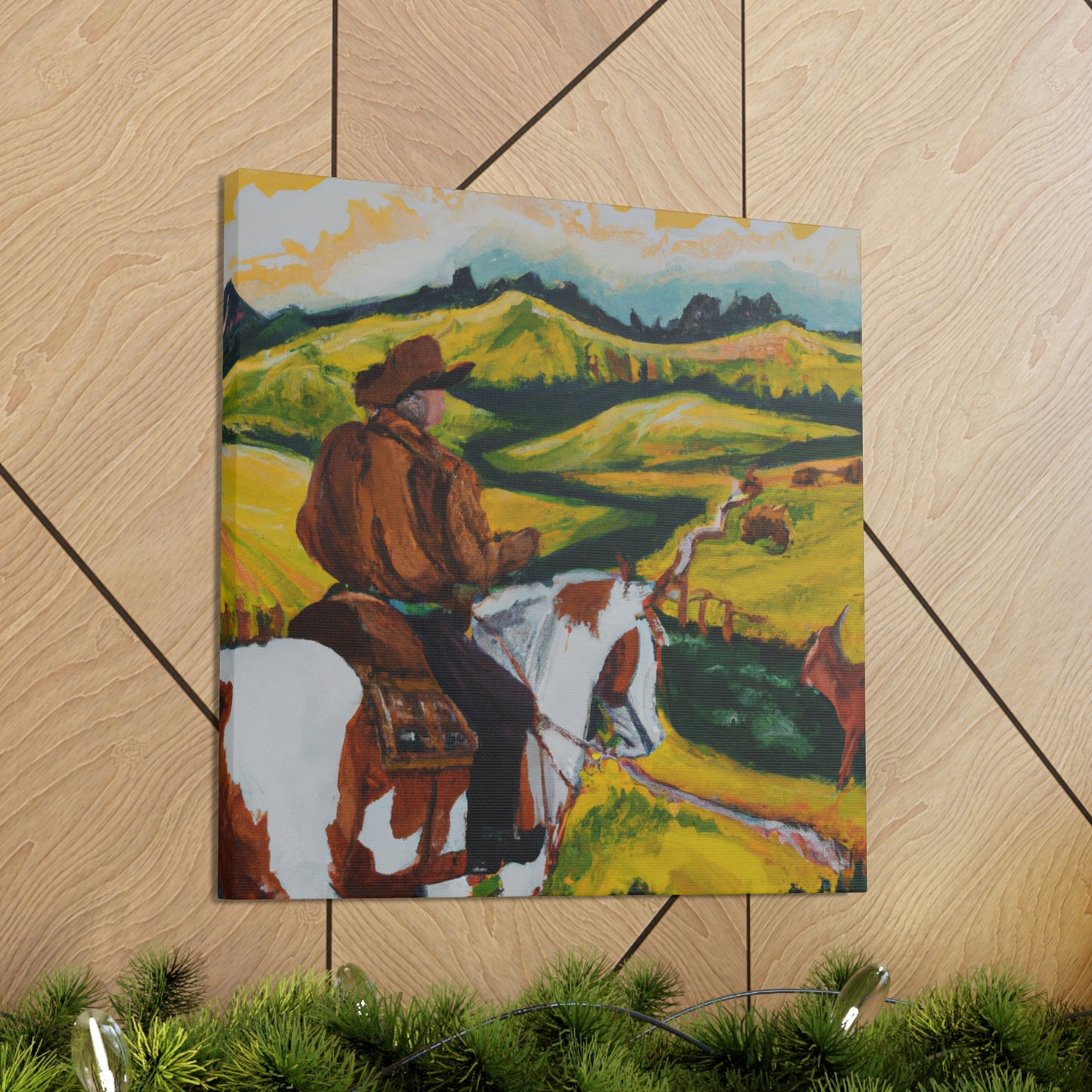 "The Rural Barnyard Scene" - Canvas