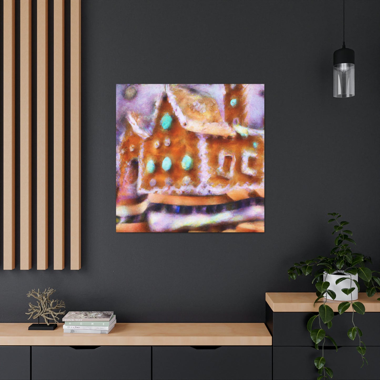 Gingerbread House Dream - Canvas