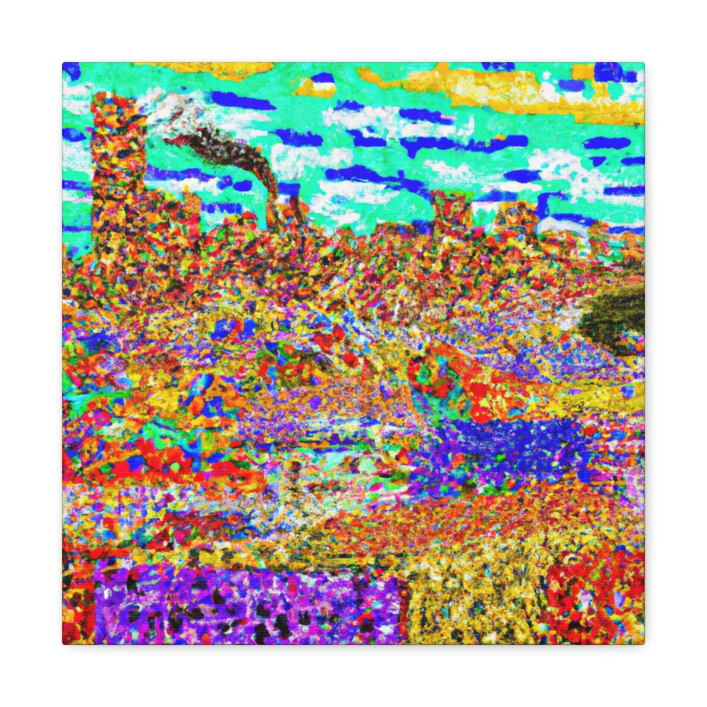 Victorian Pointillism Splendor - Canvas