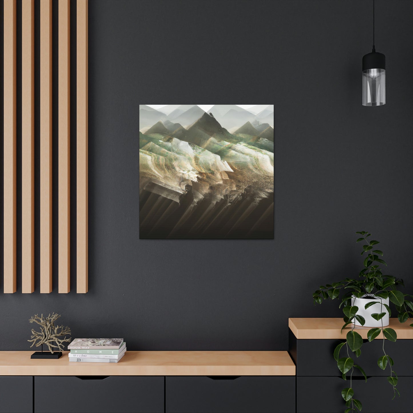 Lofty Mountain Peaks - Canvas