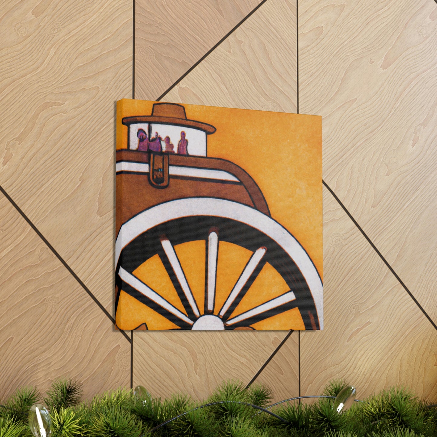 "Wagon Journey Homeward" - Canvas