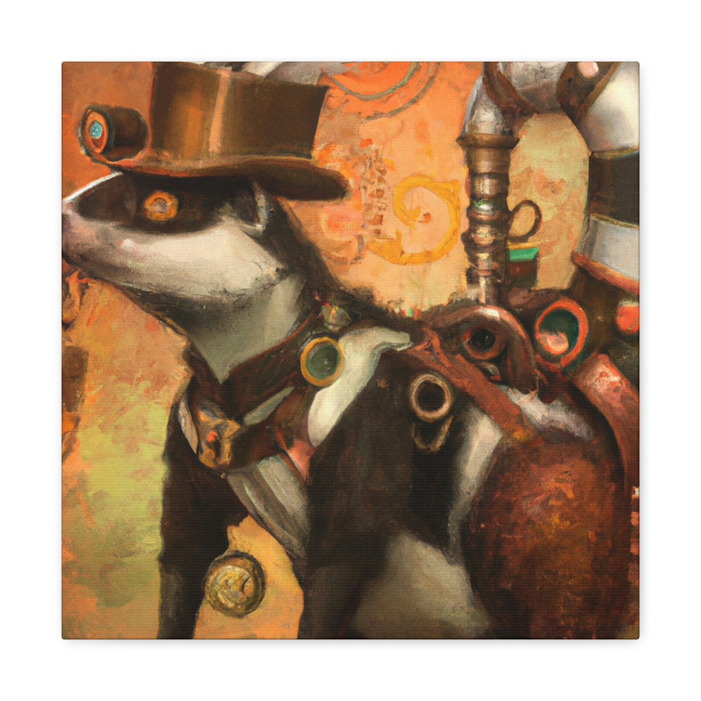 Skunk In Steam-Time - Canvas