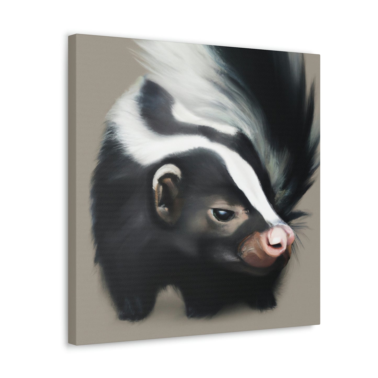 Skunks at Dusk. - Canvas