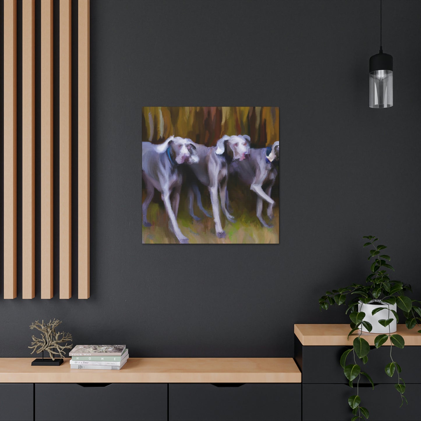 Weimaraner Abstract Expression - Canvas