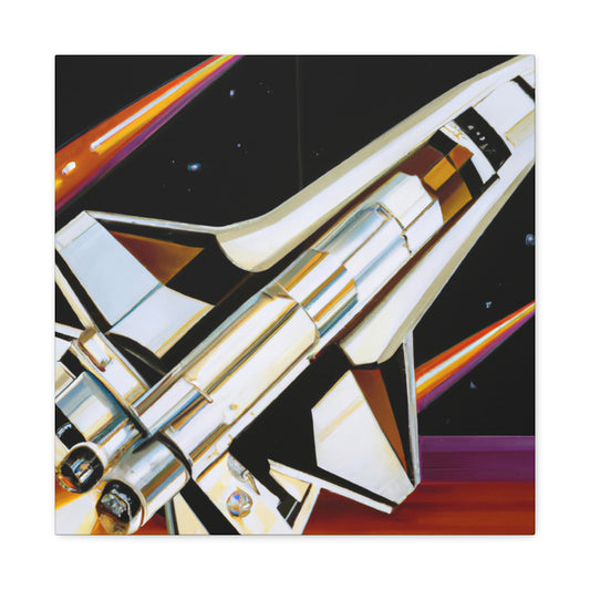 "Starship Reflections 1920s" - Canvas