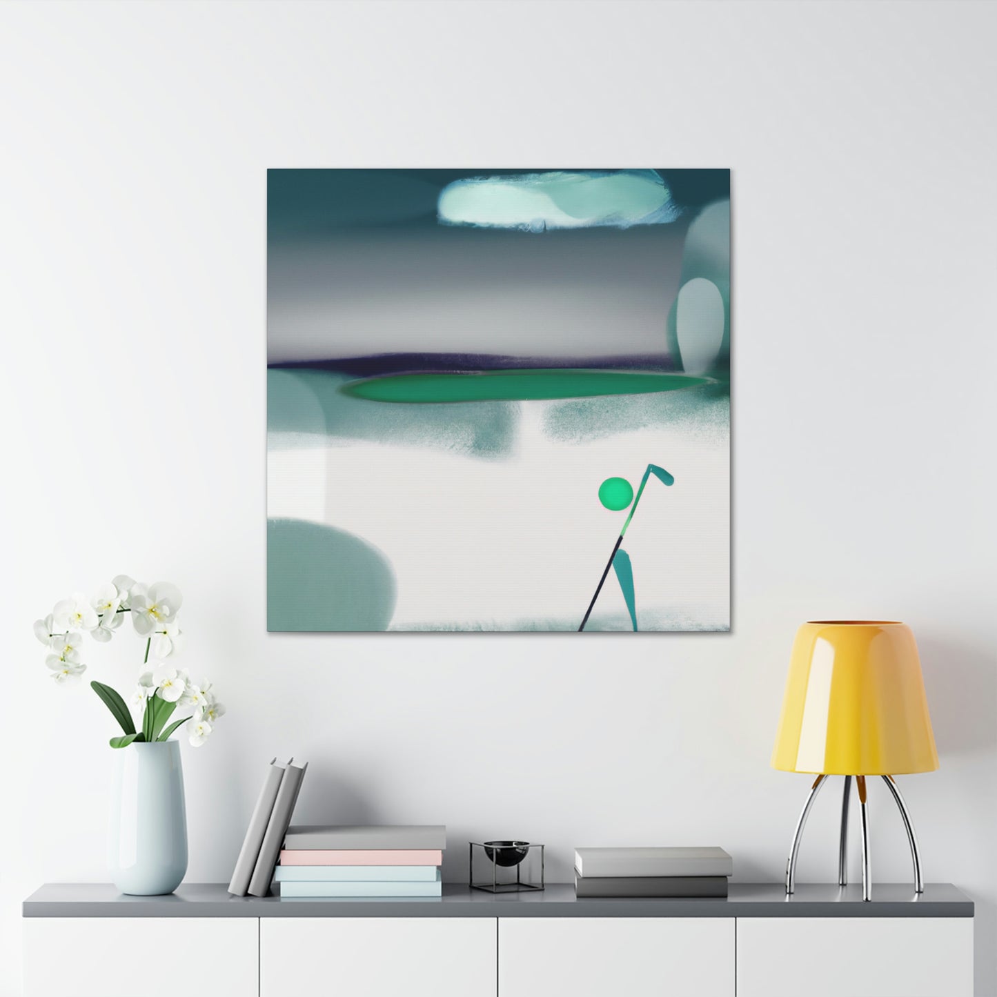 Golf in Abstract Form - Canvas