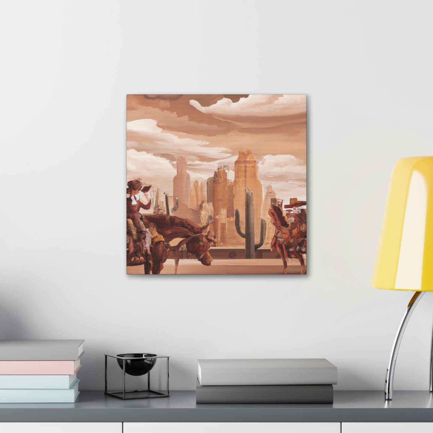 Modern Western Desertscape - Canvas