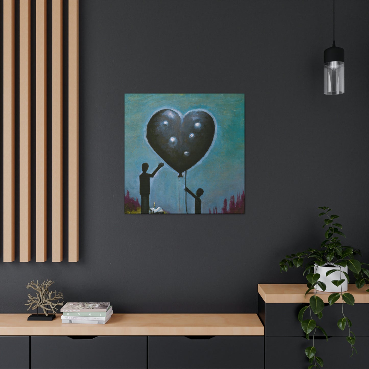 "Heart Floats Away Dreaming" - Canvas