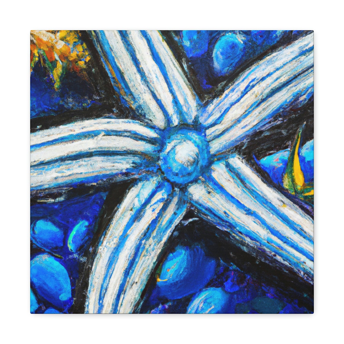 "Starfish in Moonlight Glow" - Canvas