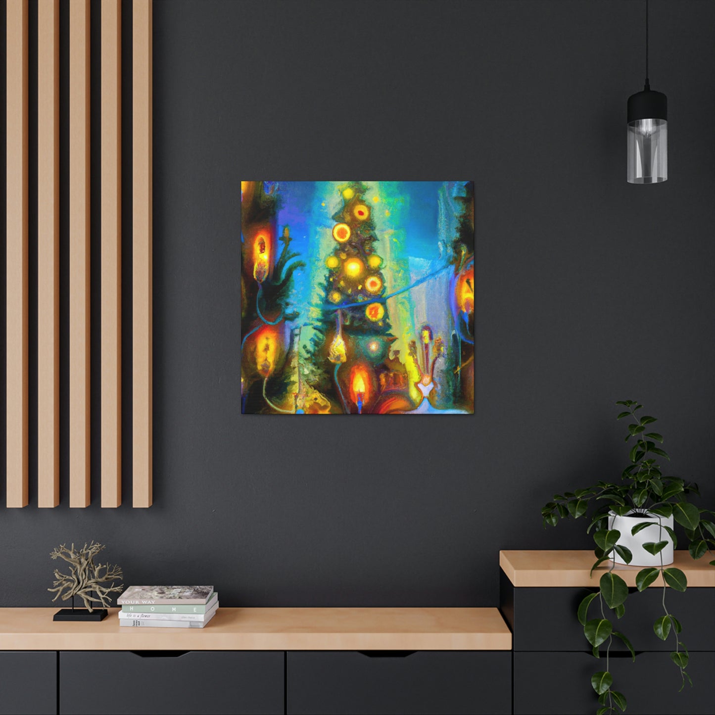 "Christmas Lights Illuminate". - Canvas