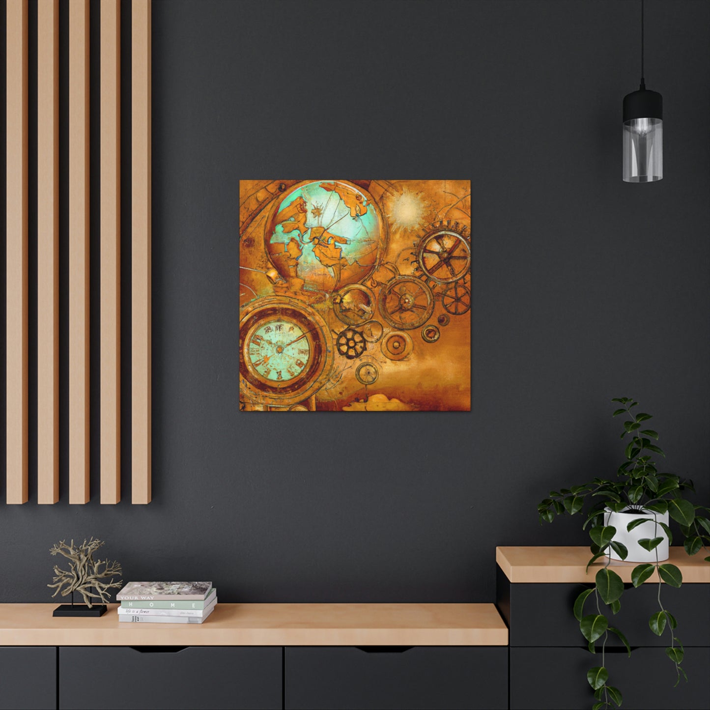 Steampunk Celestial Mapping - Canvas