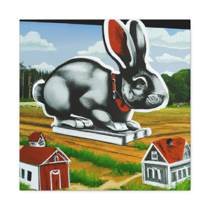 "The Rabbit's Expressive Pose" - Canvas