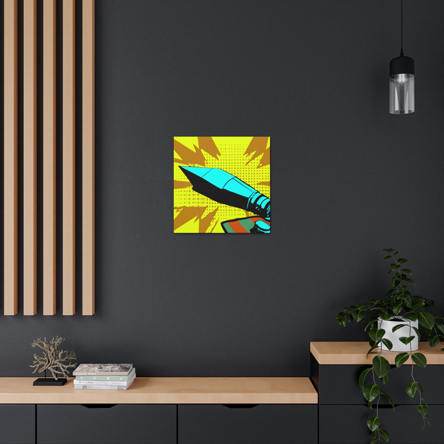 "Bullets in Flight Pop Art" - Canvas